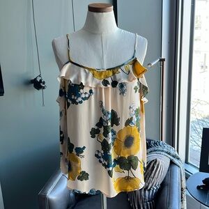 New (NWOT) Joie Birtha Cold Shoulder Silk Blouse Medium